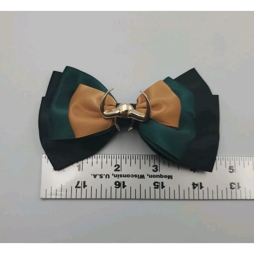 Loki Costume Hair Bow Tie Or Pin